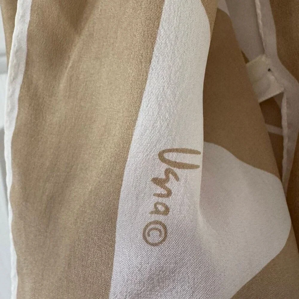 Vera Neumann Vintage Diagonal Stripe 100% Silk 28 x 28‎ Square Scarf